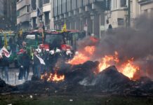 Βέλγιο: Διαμαρτυρίες αγροτών κατά της συμφωνίας Mercosur – Συγκρούσεις με την αστυνομία (φωτό)